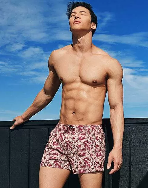 S50 Print Shorts-Hawaiian Night^2EROS Sale
