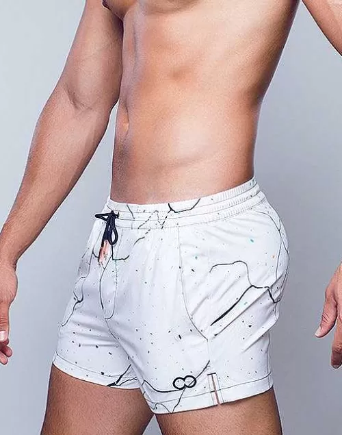 S50 Print Swimshorts-Marble^2EROS Sale