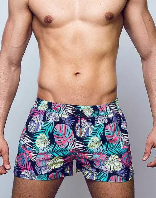 S50 Print Swimshorts-Monstera Black^2EROS Sale
