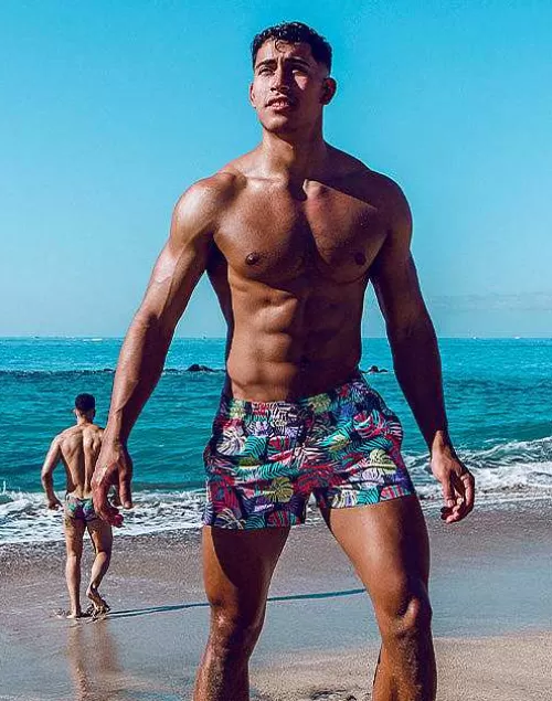 S50 Print Swimshorts-Monstera Black^2EROS Sale