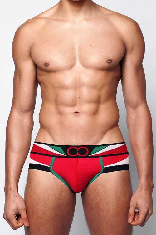 U20 Vavoom Brief Underwear-Red/White^2EROS Best Sale