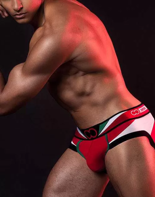 U20 Vavoom Brief Underwear-Red/White^2EROS Best Sale
