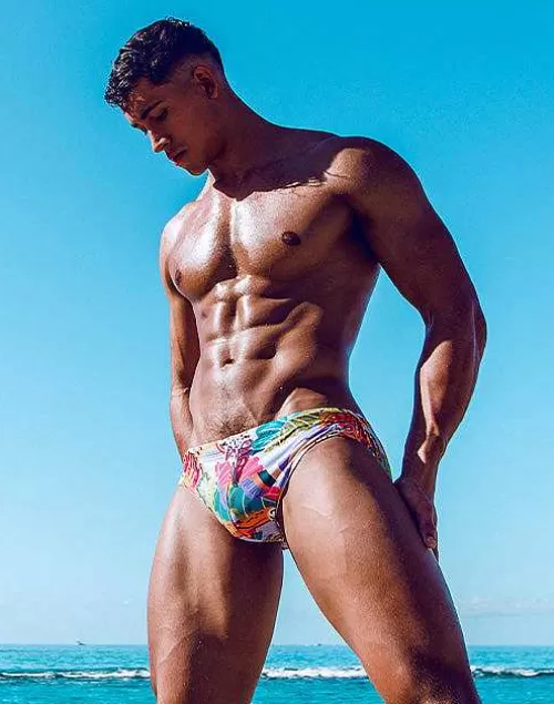 V10 Print Swimwear-Aves Purple^2EROS Best