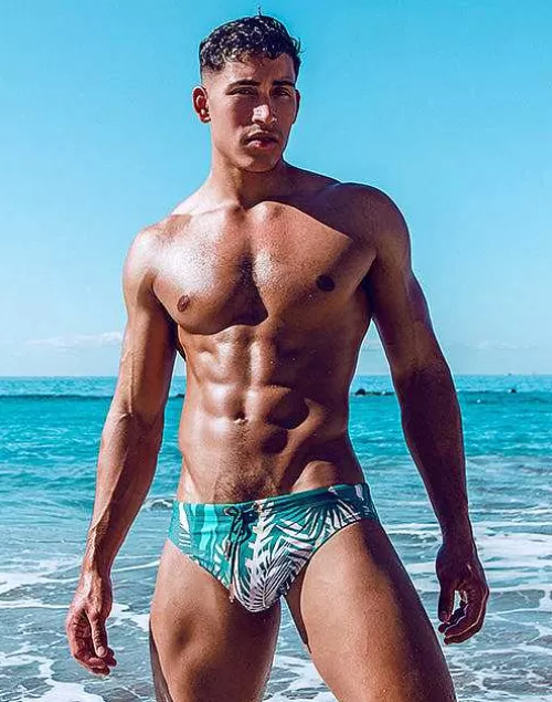 V10 Print Swimwear-Feuille Green^2EROS Discount