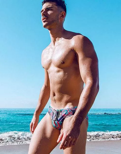V10 Print Swimwear-Monstera Black^2EROS Discount