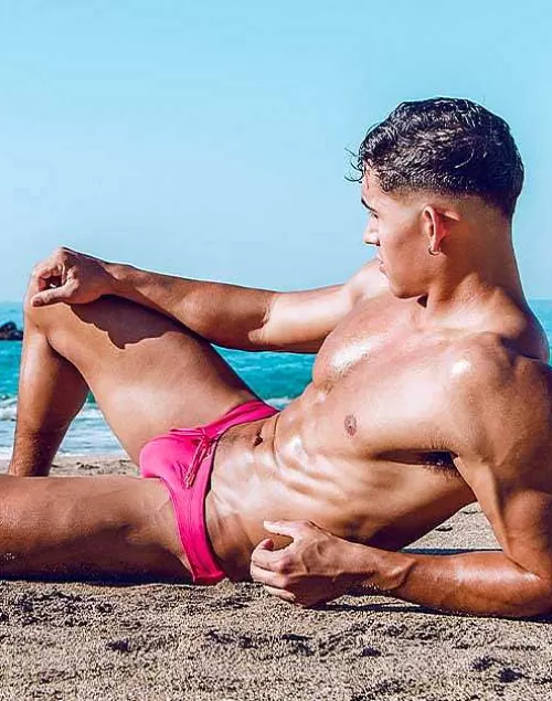 V20 Core Swimwear-Fuchsia Red^2EROS Clearance