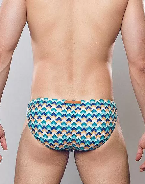 V20 Print Swim Brief-Chevy Blue^2EROS Clearance