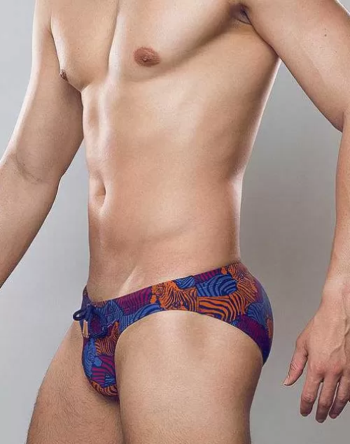 V20 Print Swim Brief-Stallion Navy^2EROS Shop