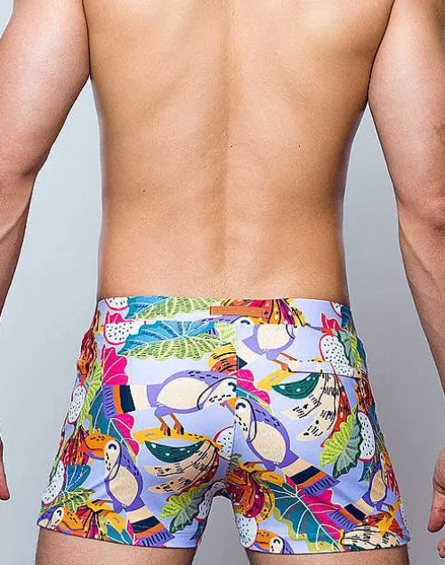 V60 Bondi Print Swim Trunks-Aves Purple^2EROS Hot