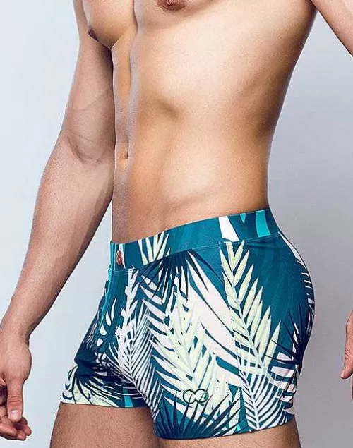 V60 Bondi Print Swim Trunks-Feuille Green^2EROS Best Sale