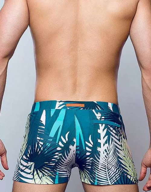 V60 Bondi Print Swim Trunks-Feuille Green^2EROS Online